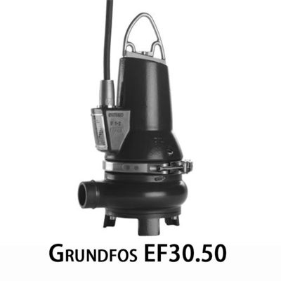 Grundfos EF30.50 Solução não obstrutiva de bomba submersível de esgoto para transferência de água suja