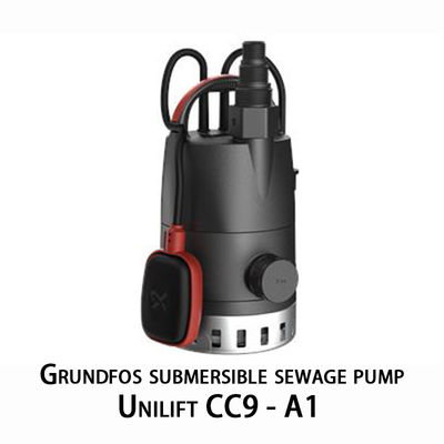Bomba submersível Grundfos Bomba submersiva de um estágio, utilizada para bombear água limpa e não corrosiva e águas cinzentas com um nível de água tão baixo quanto 3 mm