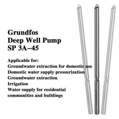 Grundfos 50 Hz Stainless Steel Electric Submersible Anti Rast Deep Well Pump