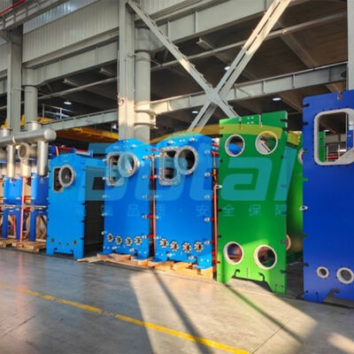 Industrial Plate Heat Exchanger with High Heat Transfer Coefficient Compact Structure and Wide Application Range