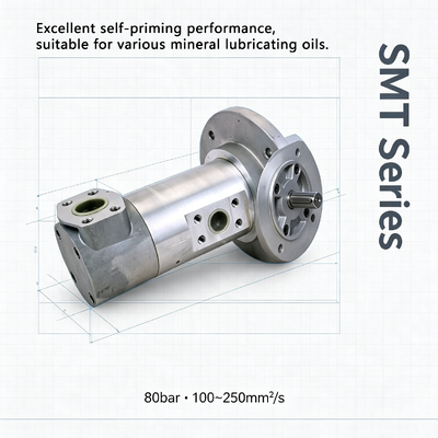 SMT Series Three Screw Pump Max 80bar Industrial Lubrication Triple Screw Oil Pump for Machinery