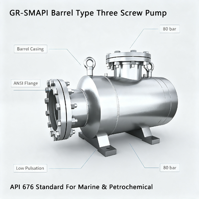 Smapi Series Three Screw Pump API676 Standard 80bar Marine Fuel Transfer Screw Pump