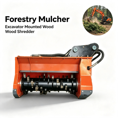 Excavator Forestry Mulcher 23-Tg Series Classic Wood Shredder for Land Clearing